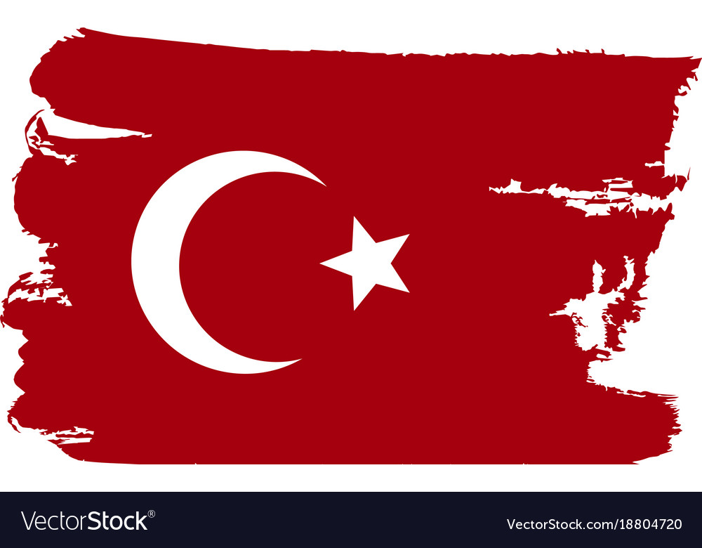 turkey flag painted by