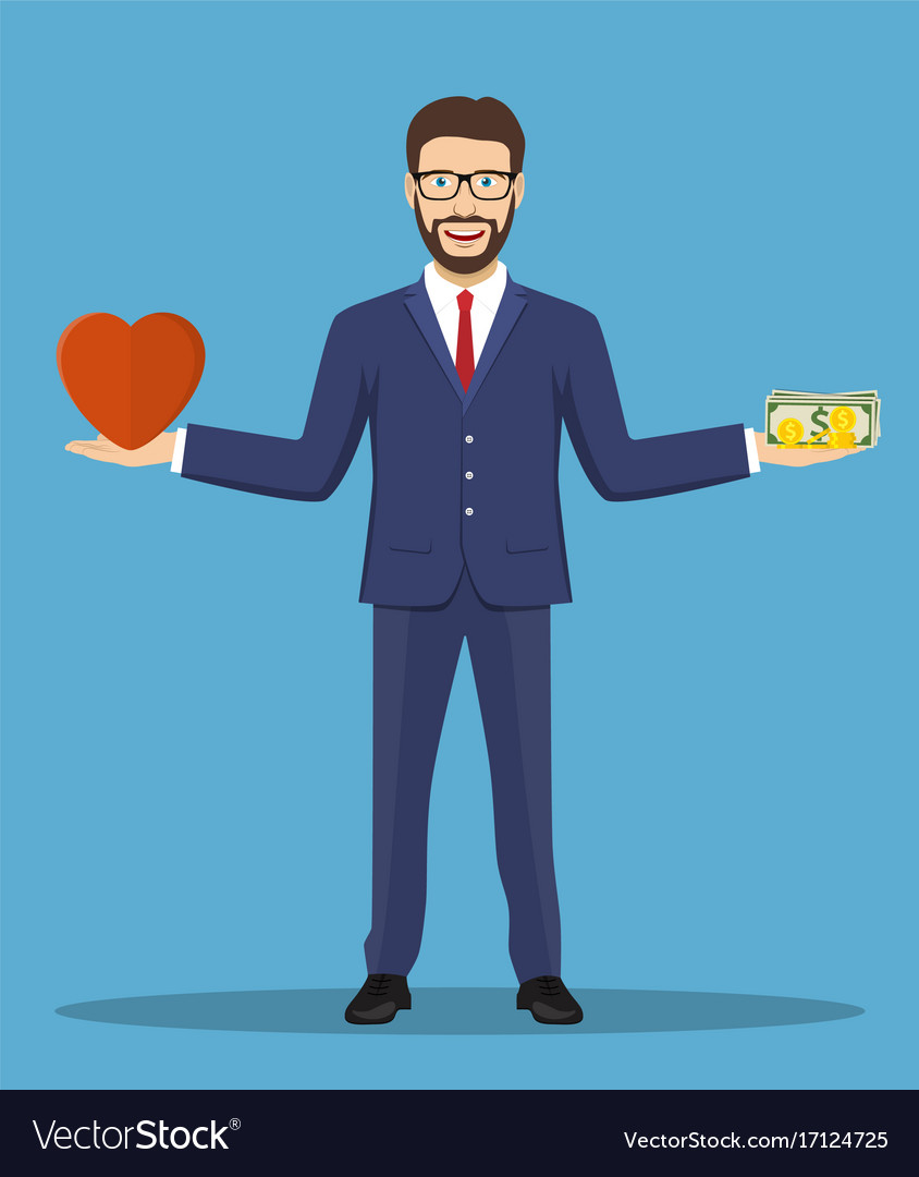 Balance von Liebe und Finanzen