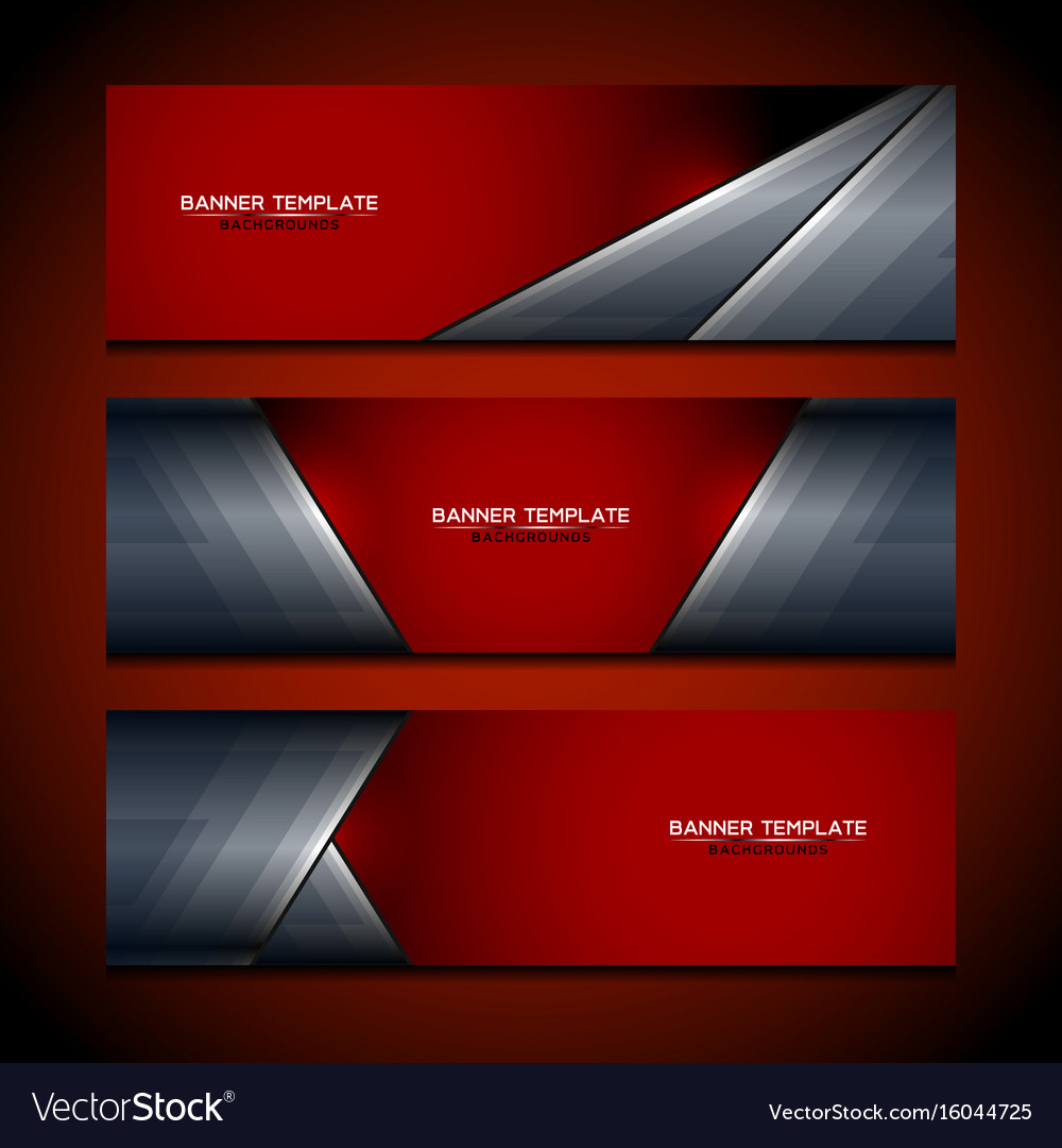  Banner  red background  design  Royalty Free Vector Image