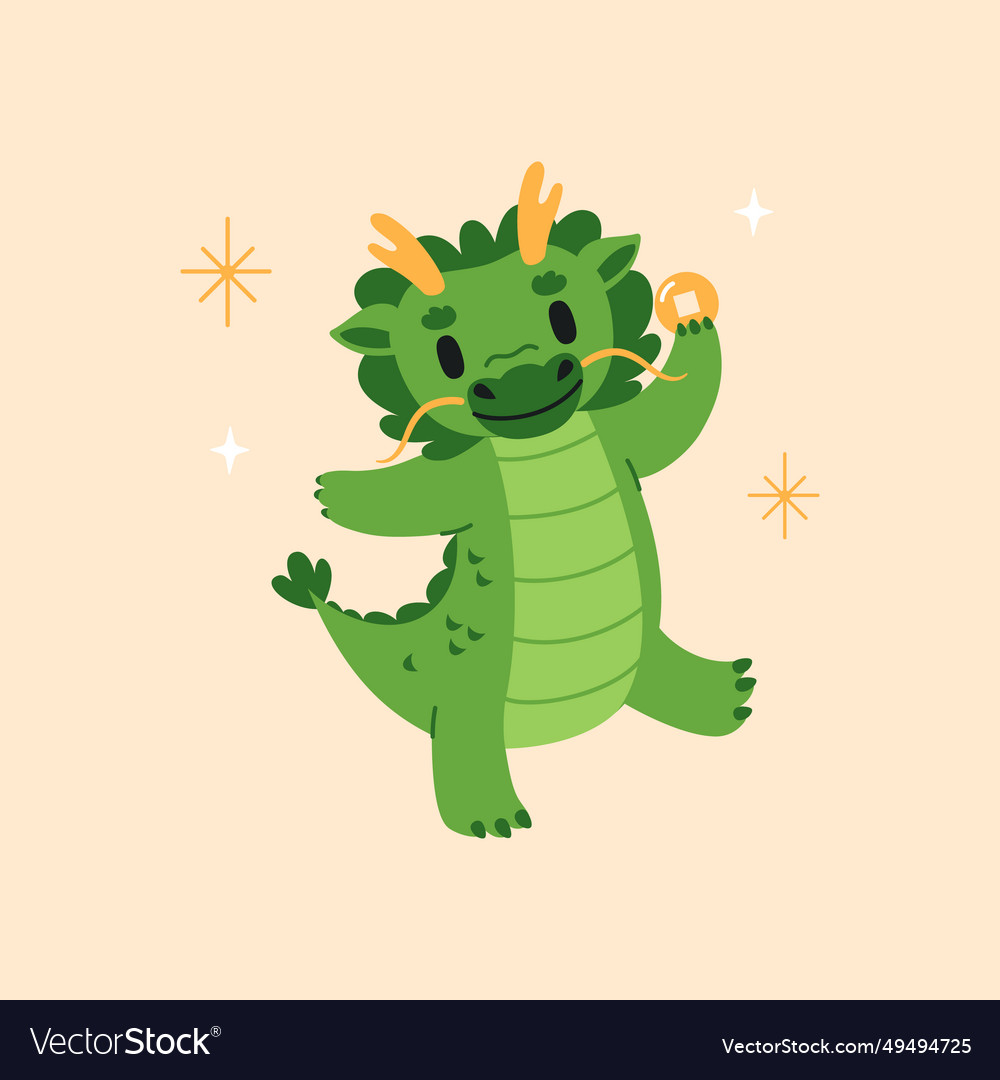 Cute chinese dragon