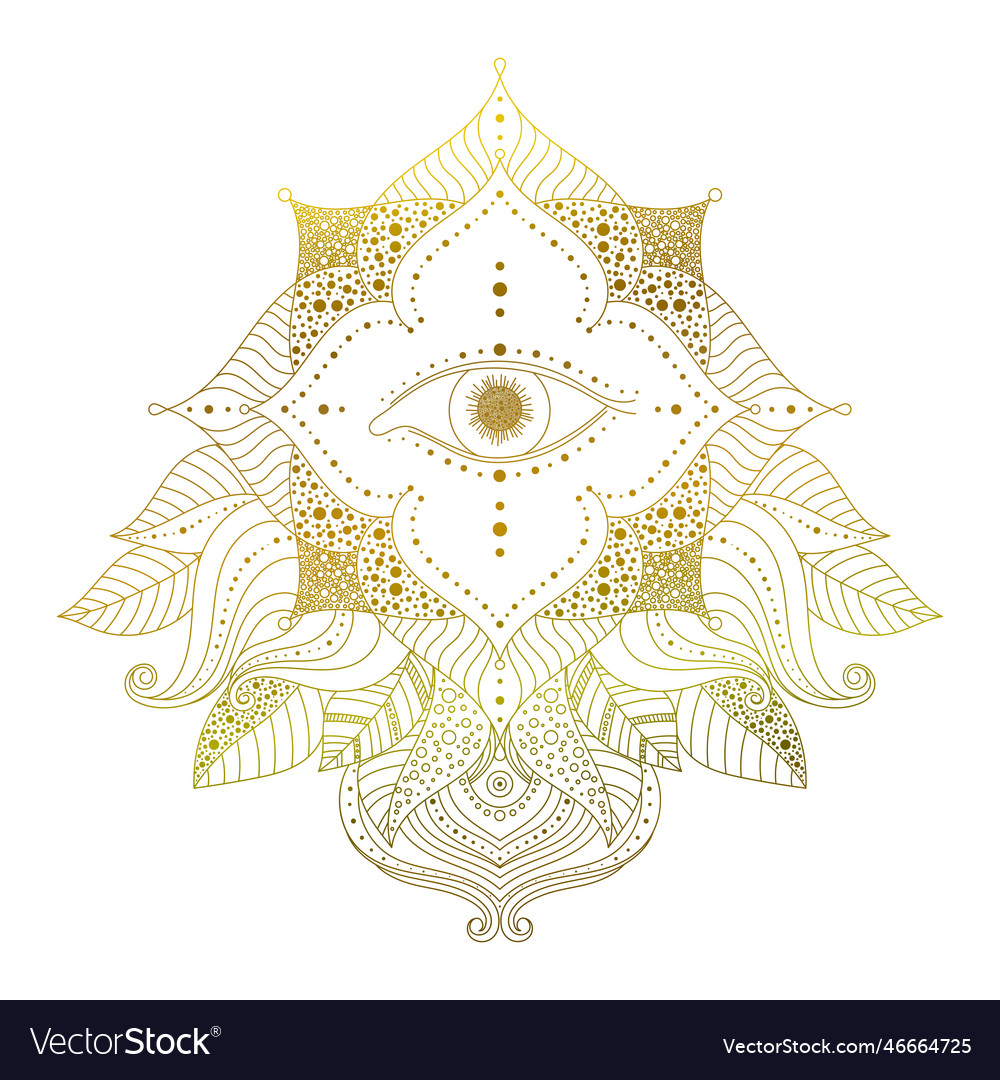 Golden eye Royalty Free Vector Image - VectorStock