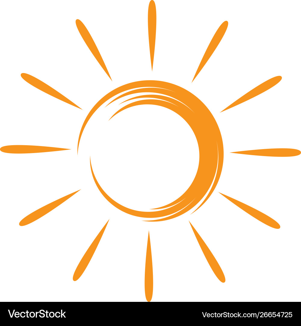 Sun logo Royalty Free Vector Image - VectorStock