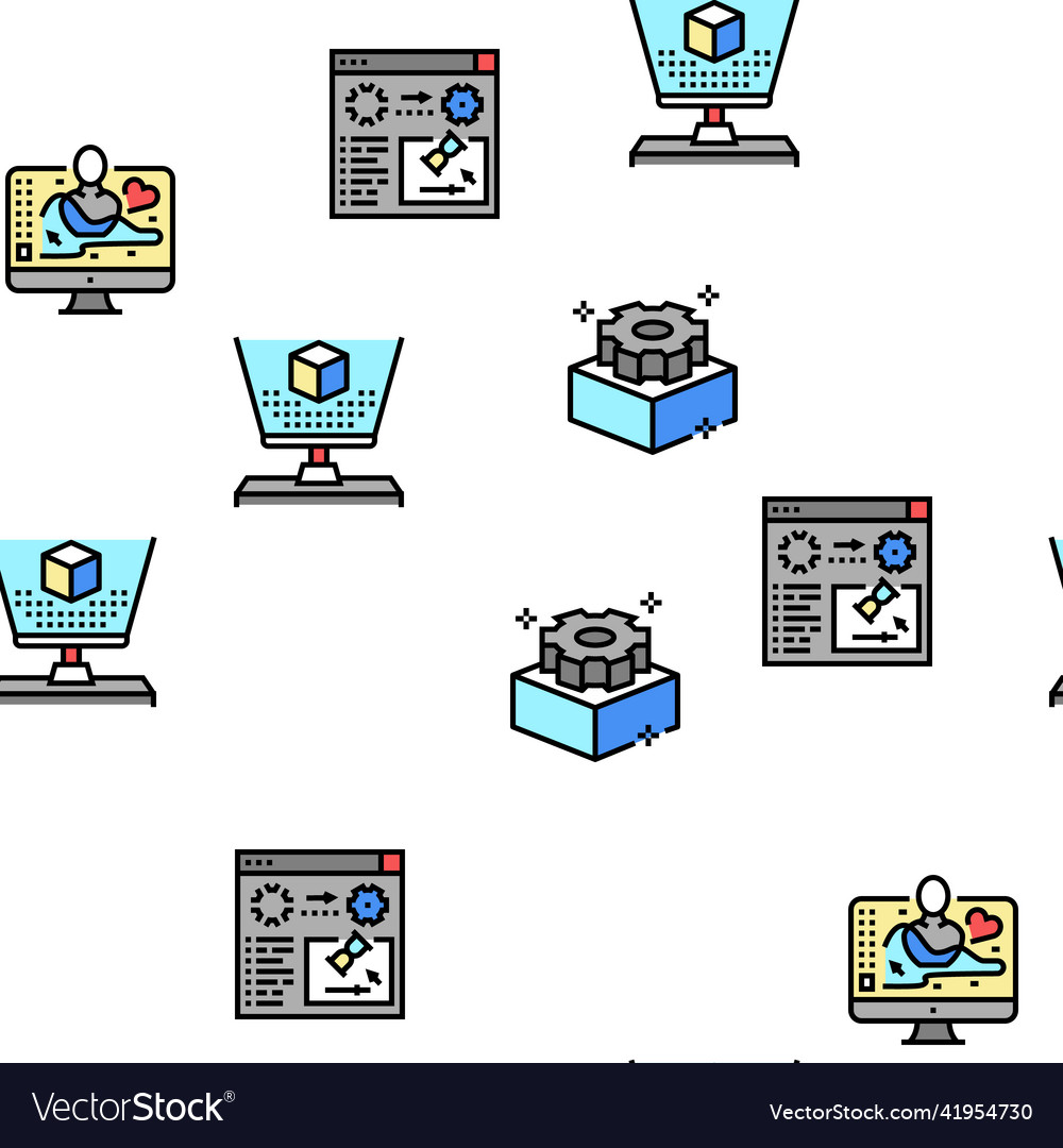 3d modelling software and device seamless vector image 3d modelling software and device seamless