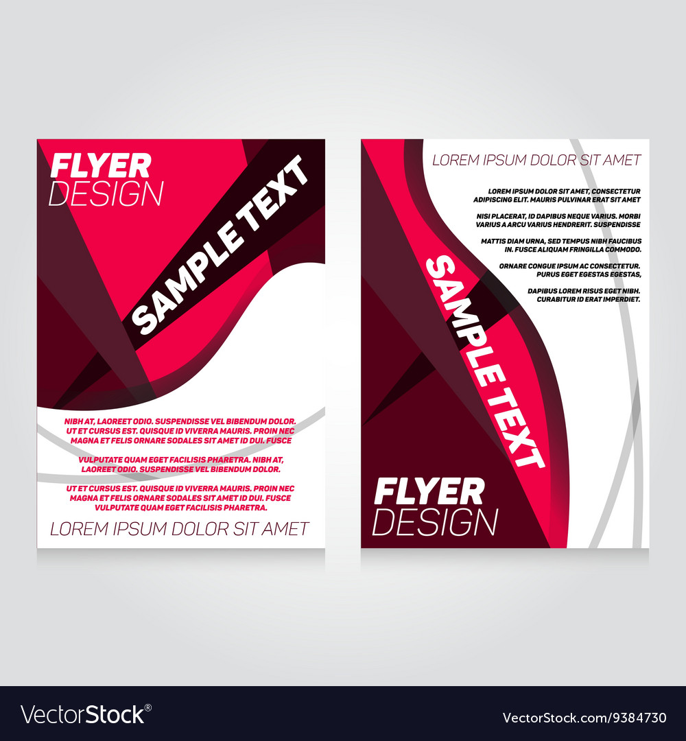 brochure flier design template concert royalty free vector