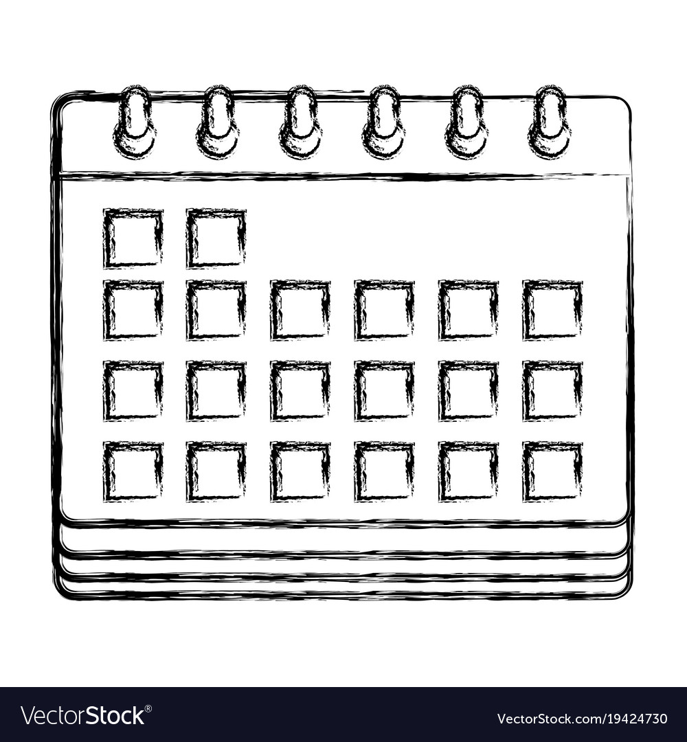 Figure calendar to date information event days Vector Image