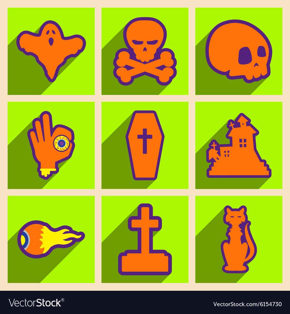 Flat with shadow concept and mobile application