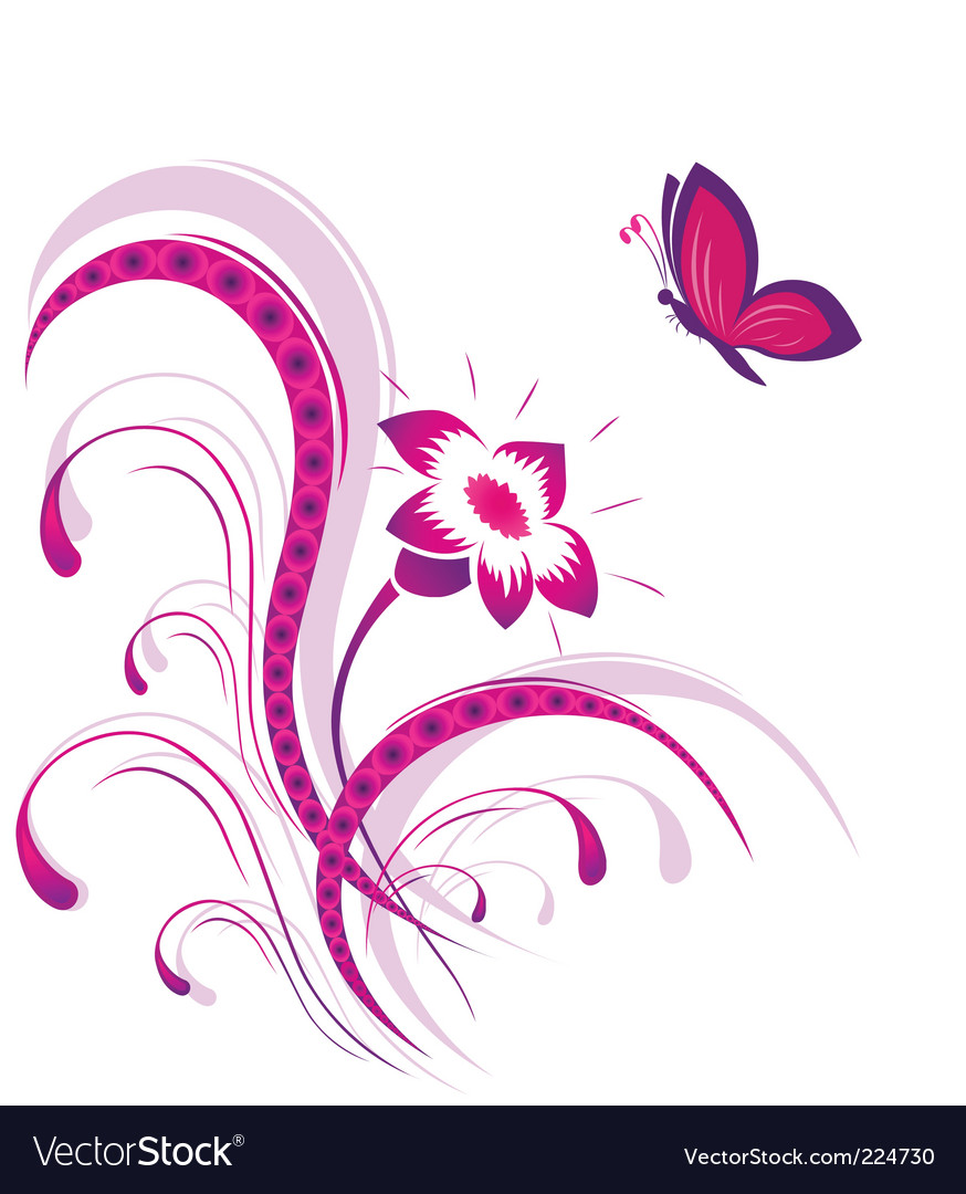 Floral Butterfly Pattern