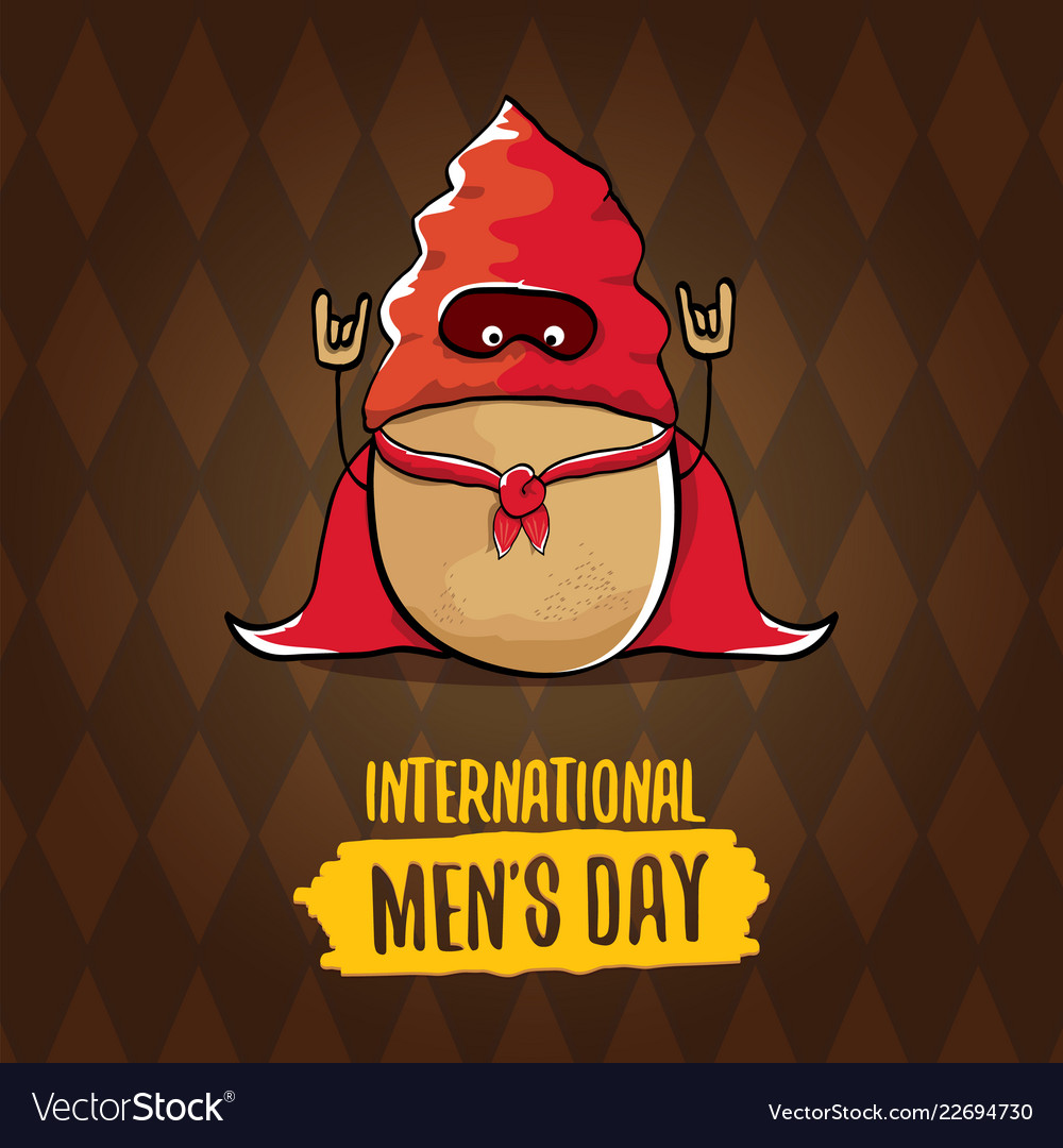 International mens day cartoon greeting