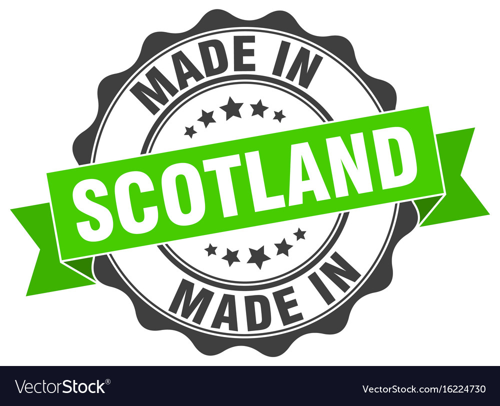 Made in scotland round seal