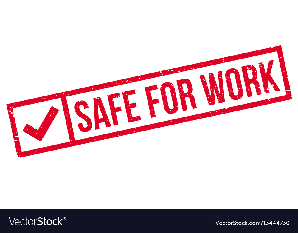 Safe for work rubber stamp