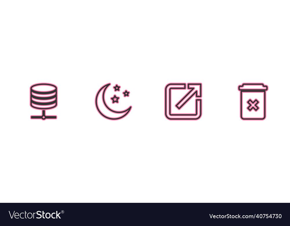 Zeilenserver-Datenwebhosting öffnen neue vector image Zeilenserver-Datenwebhosting öffnen neue