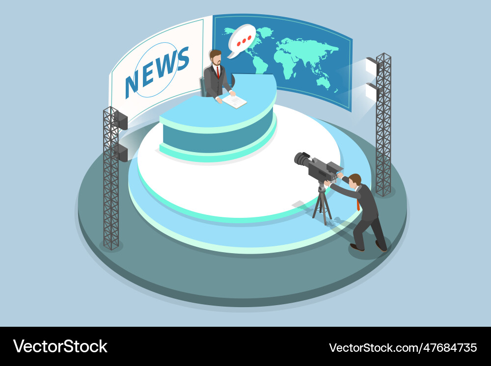 3d isometric flat conceptual Royalty Free Vector Image