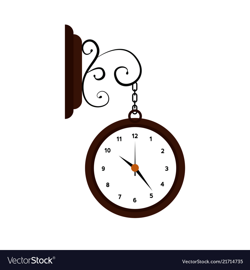 Abstract clock Royalty Free Vector Image VectorStock