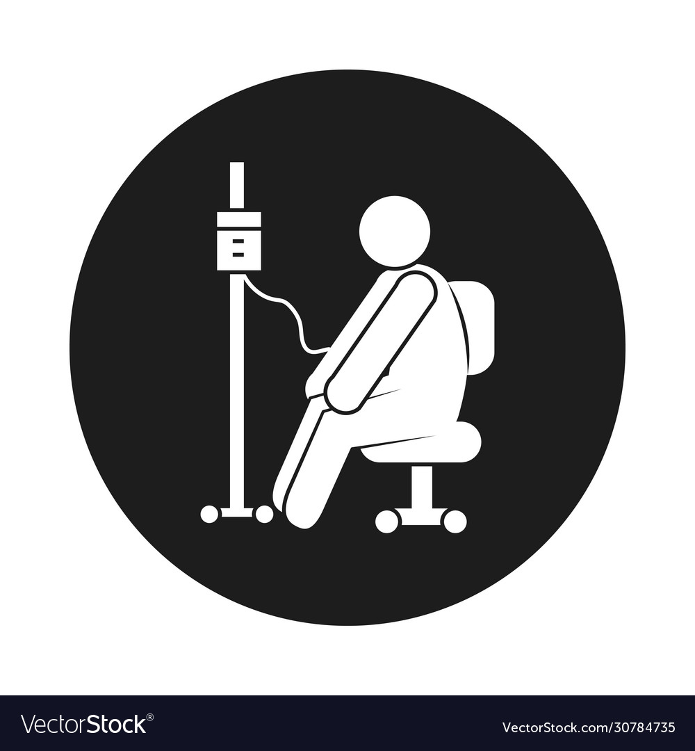 Coronavirus and health concept pictograph man