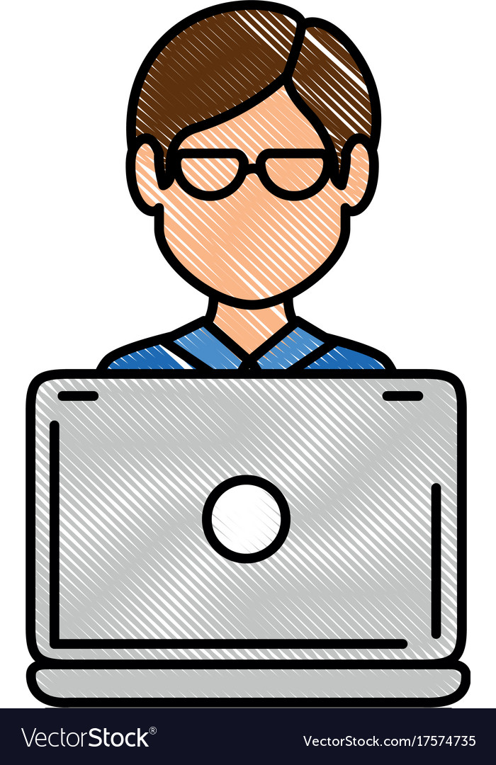Laptop computer with user