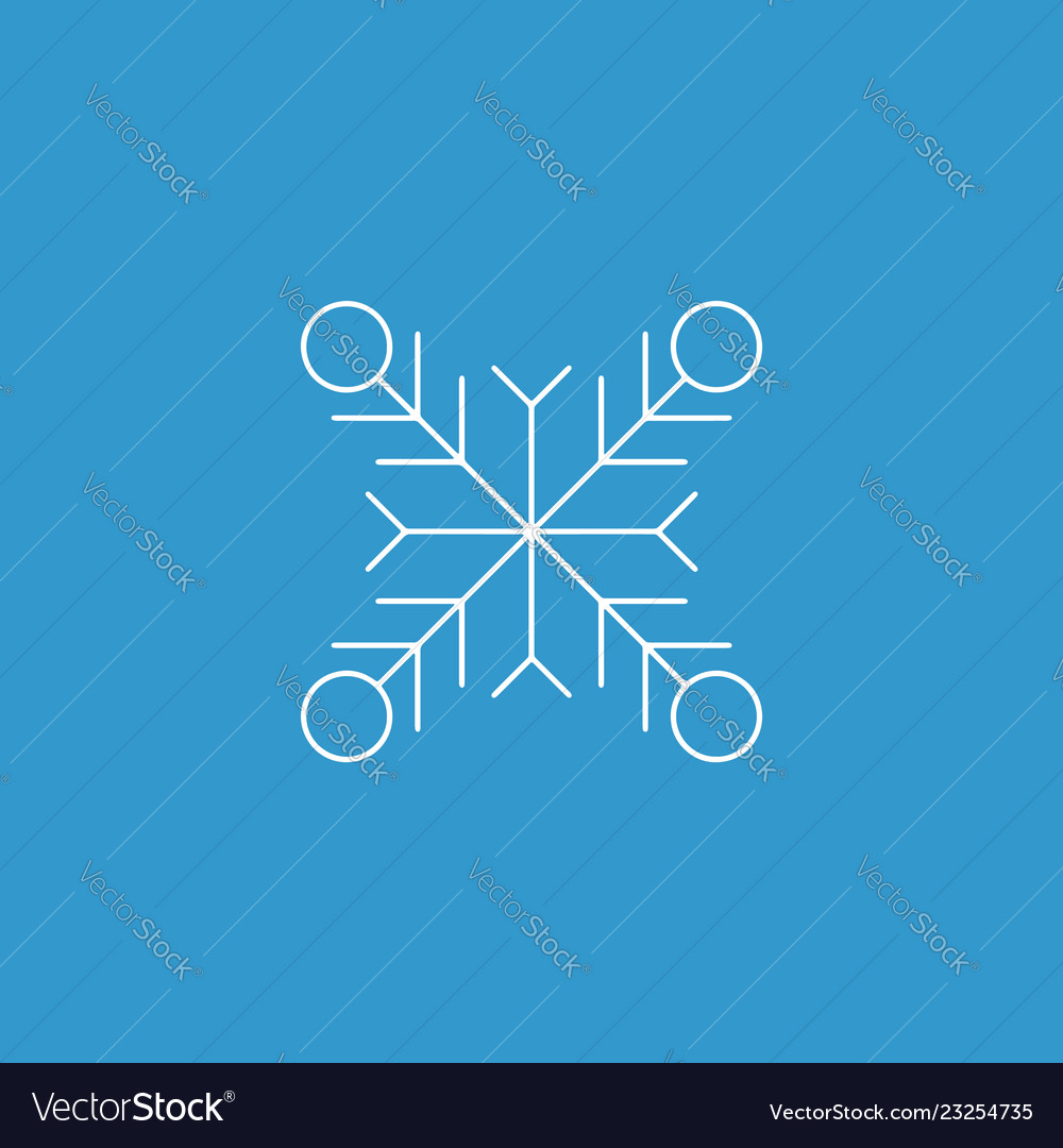 Schneeflocke Symbol weiß Silhouette Schneeflocke Schild vector image Schneeflocke Symbol weiß Silhouette Schneeflocke Schild