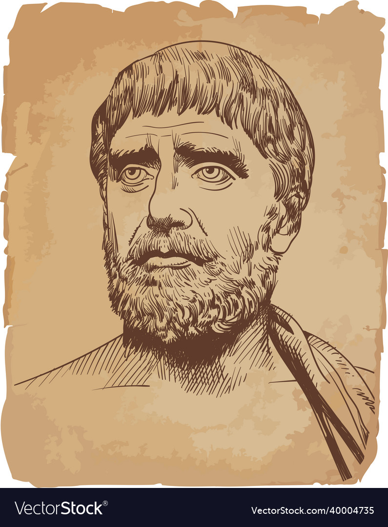 Thales miletus Royalty Free Vector Image - VectorStock