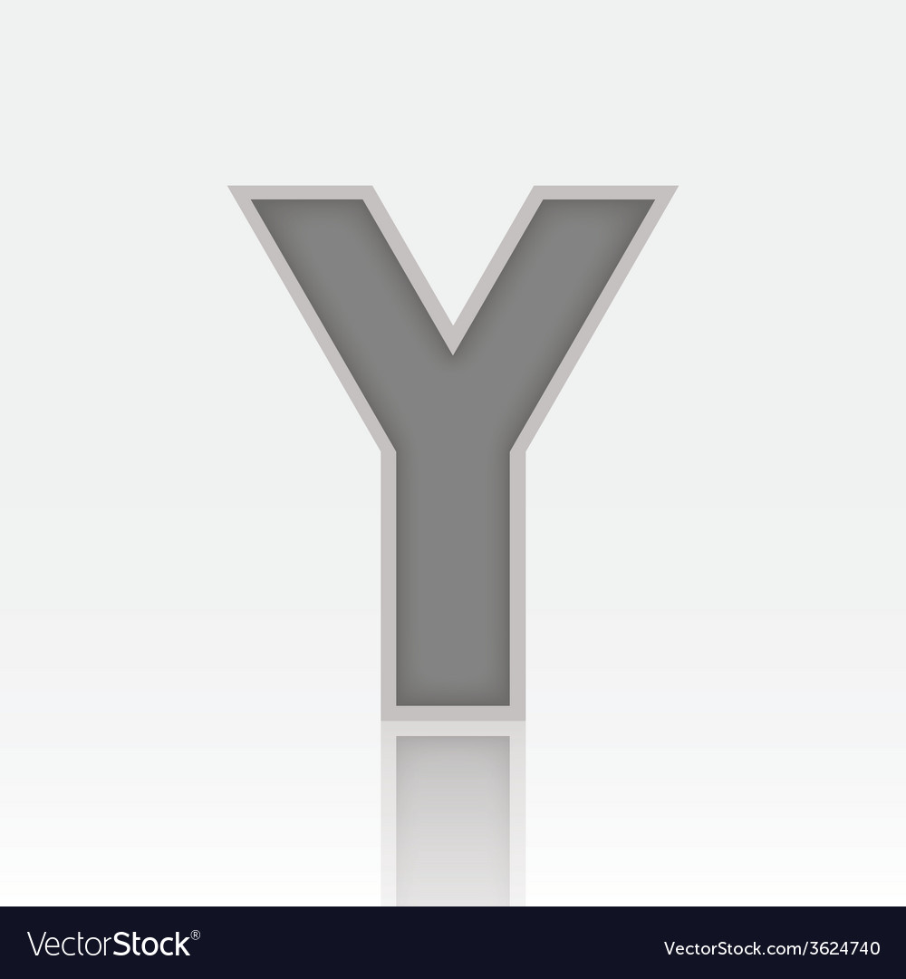 Alphabet y Royalty Free Vector Image - VectorStock