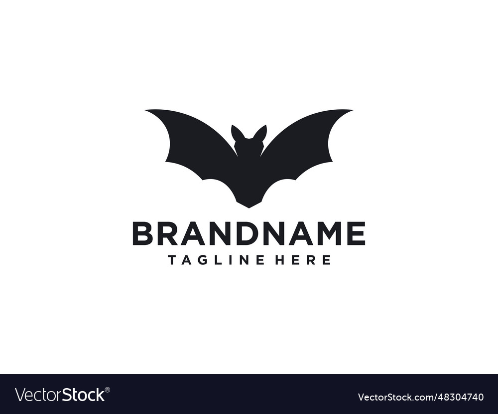 Bat icon on white background