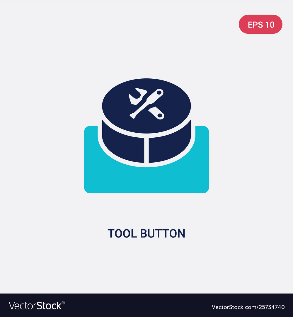 Two color tool button icon from business concept vector image Two color tool button icon from business concept