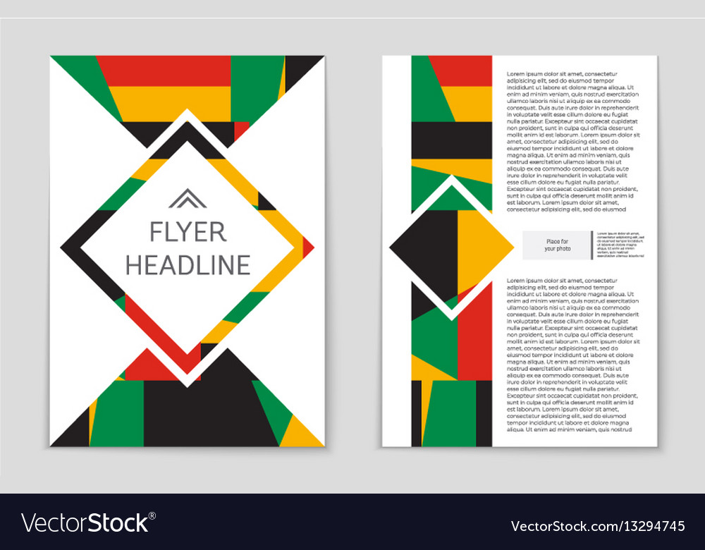 Abstract layout background set for art