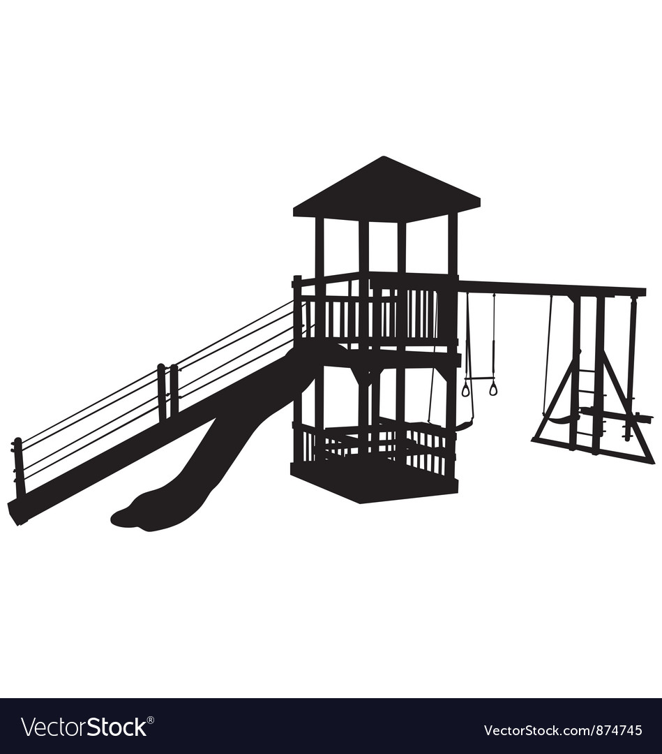 Children playground equipment Royalty Free Vector Image