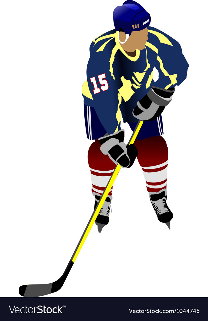 Ice hockey players Royalty Free Vector Image - VectorStock