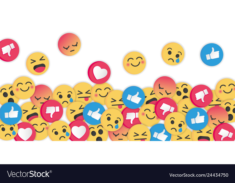 Modern emoji design on white background