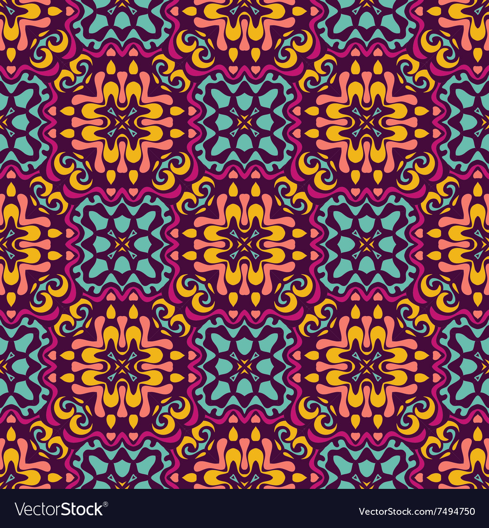 Seamless abstract tiled pattern Royalty Free Vector Image