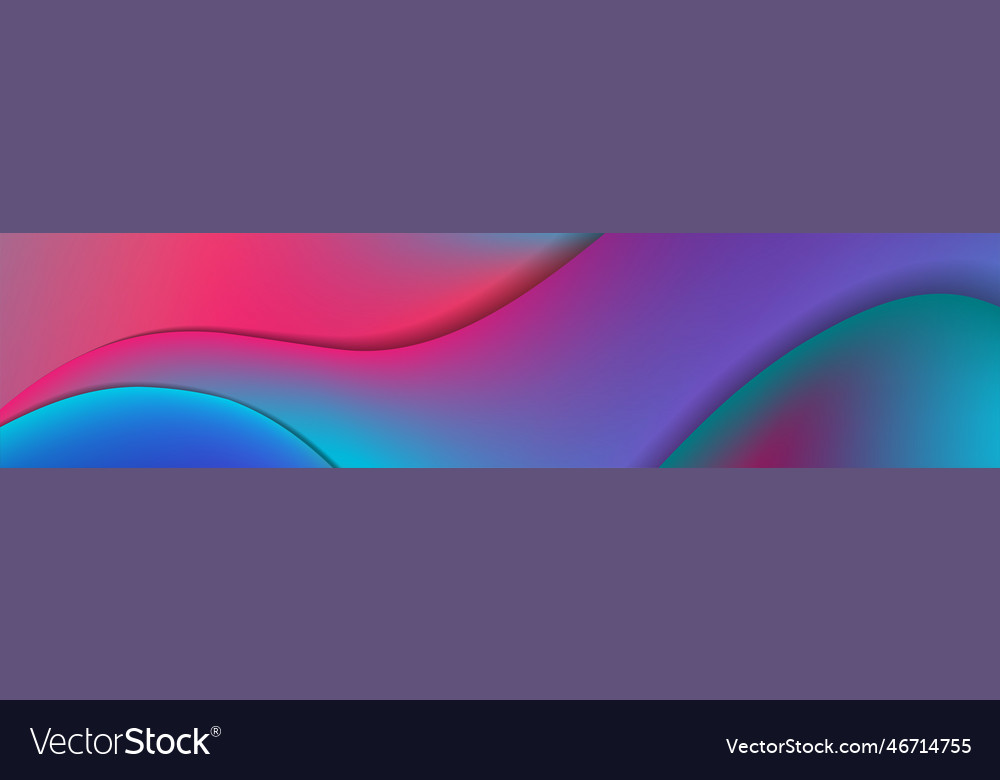 Abstract blue and purple liquid waves futuristic Vector Image