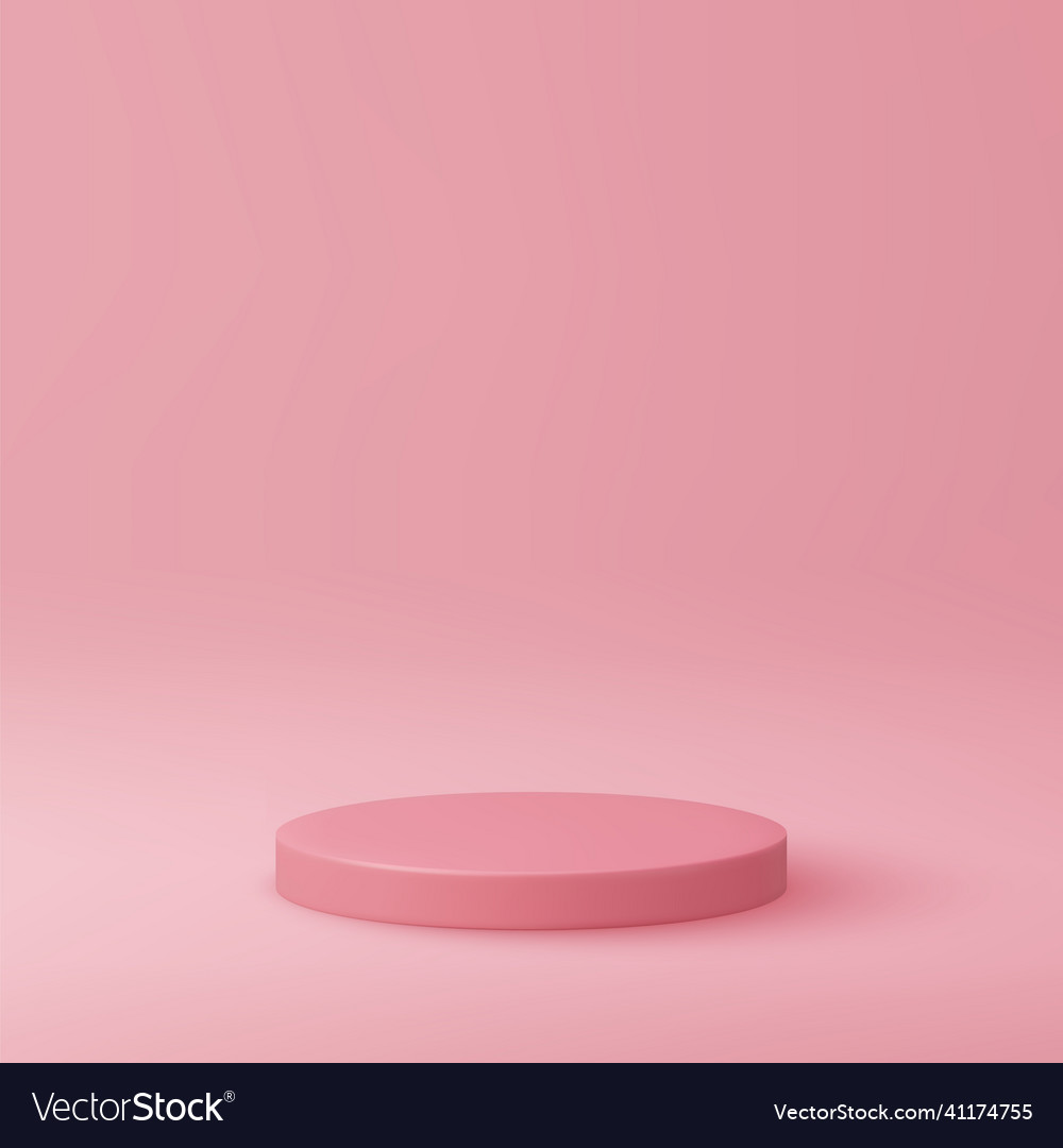 Abstrakte rosa Zylinder Podest