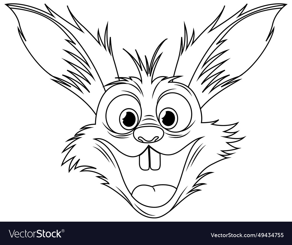 Crazy rabbit cartoon freak out