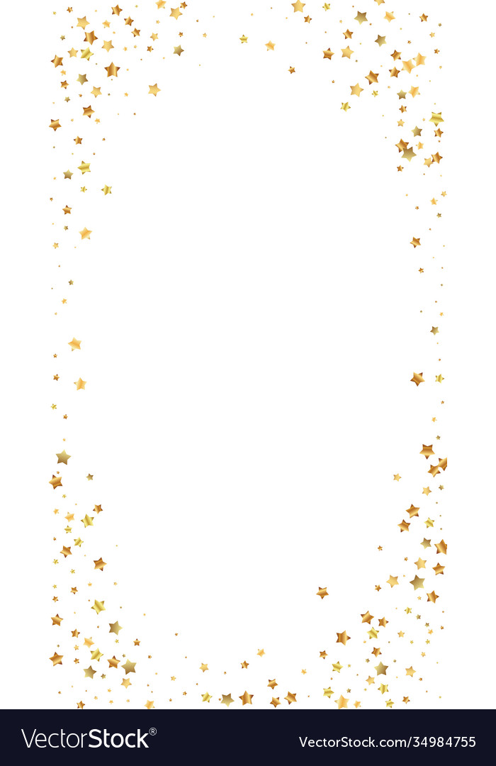 Gold stars random luxury sparkling confetti scatt