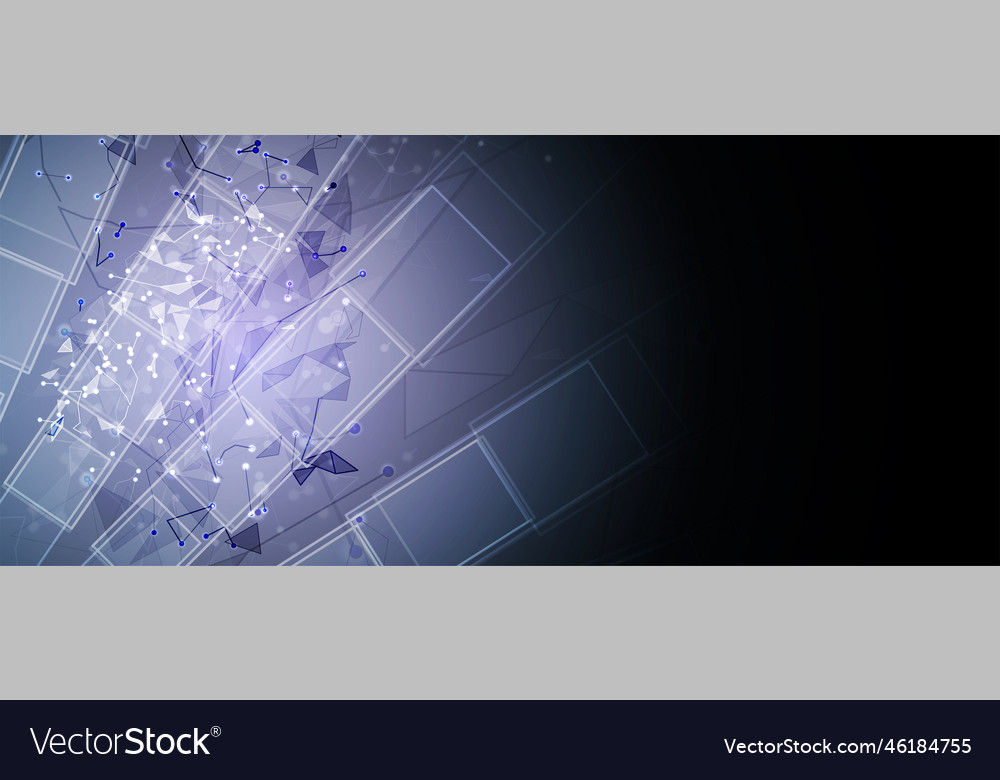 Neural network concept connected cells with links vector image Neural network concept connected cells with links