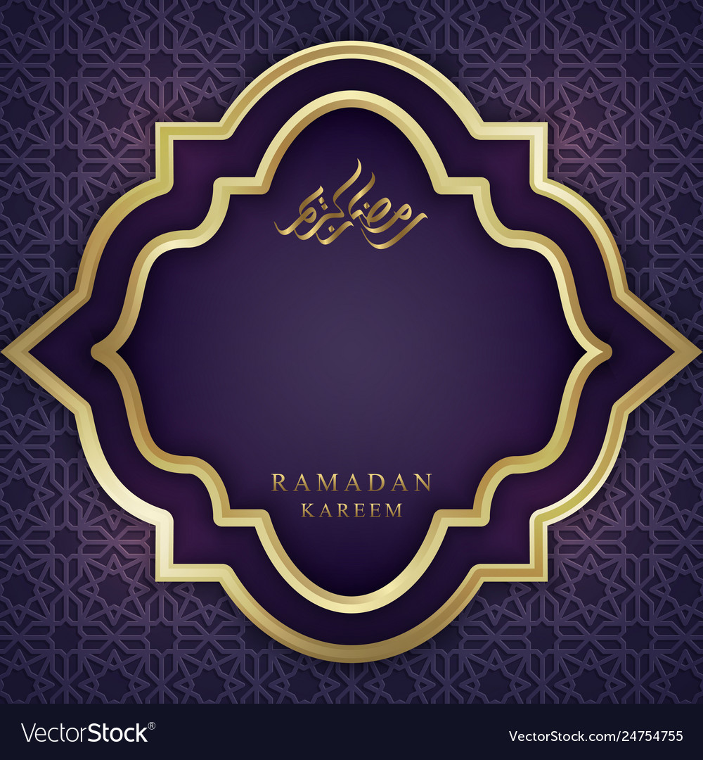 Ramadan kareem background with arabic calligraphy