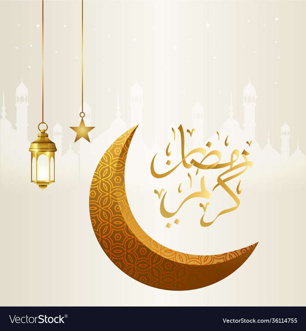 Ramadan kareem islamic background design Vector Image