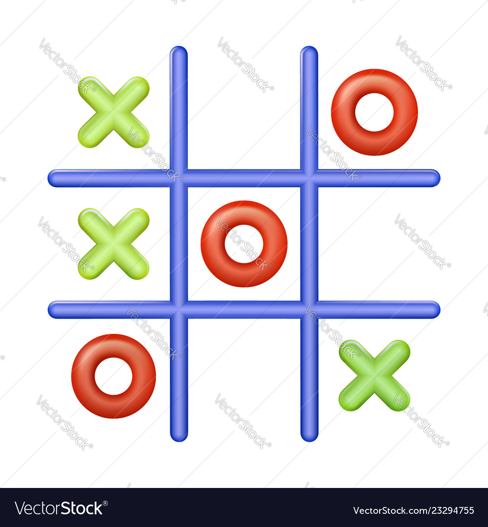 Colorful Tic-Tac-Toe