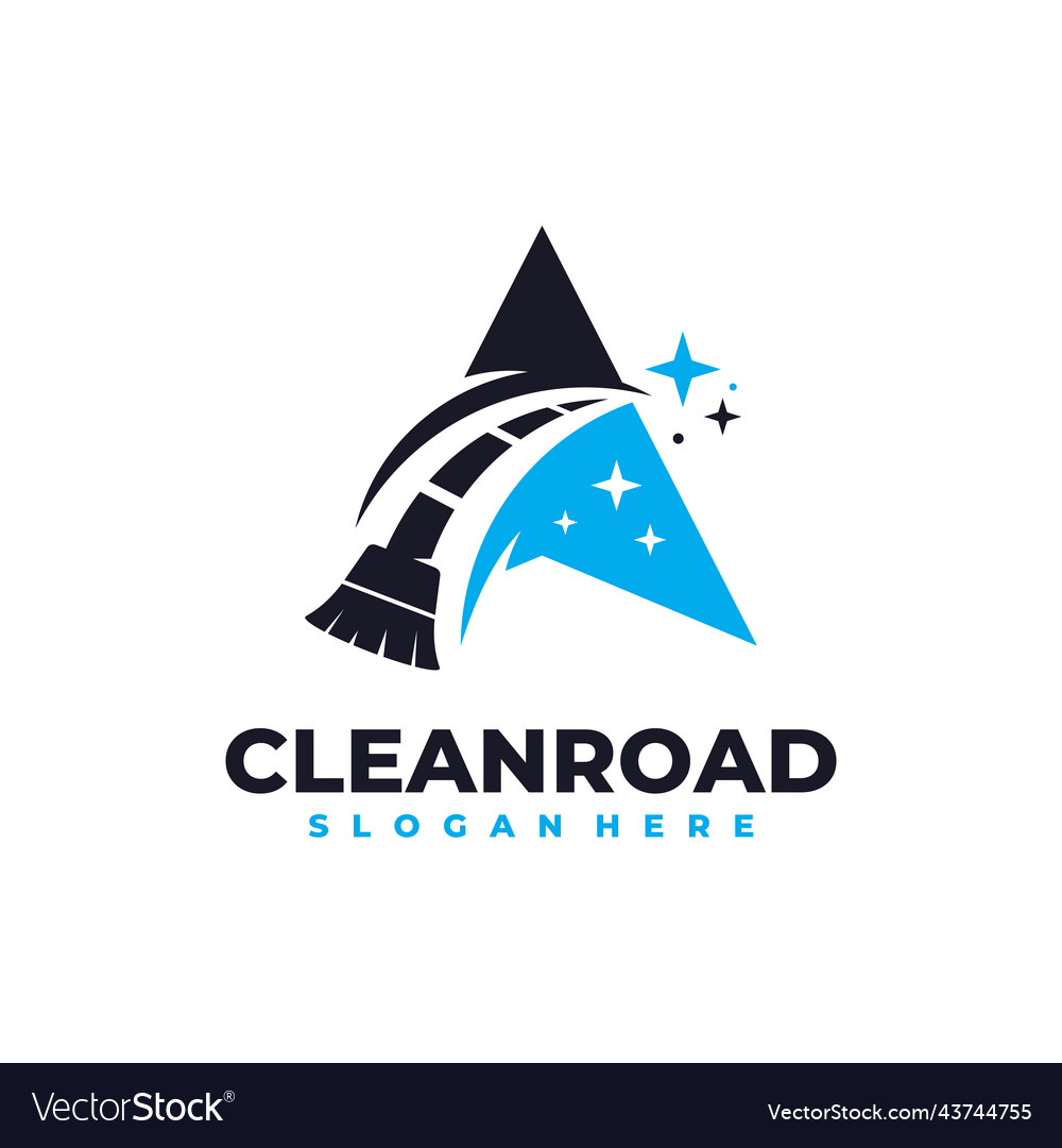 Road cleaning logo service business