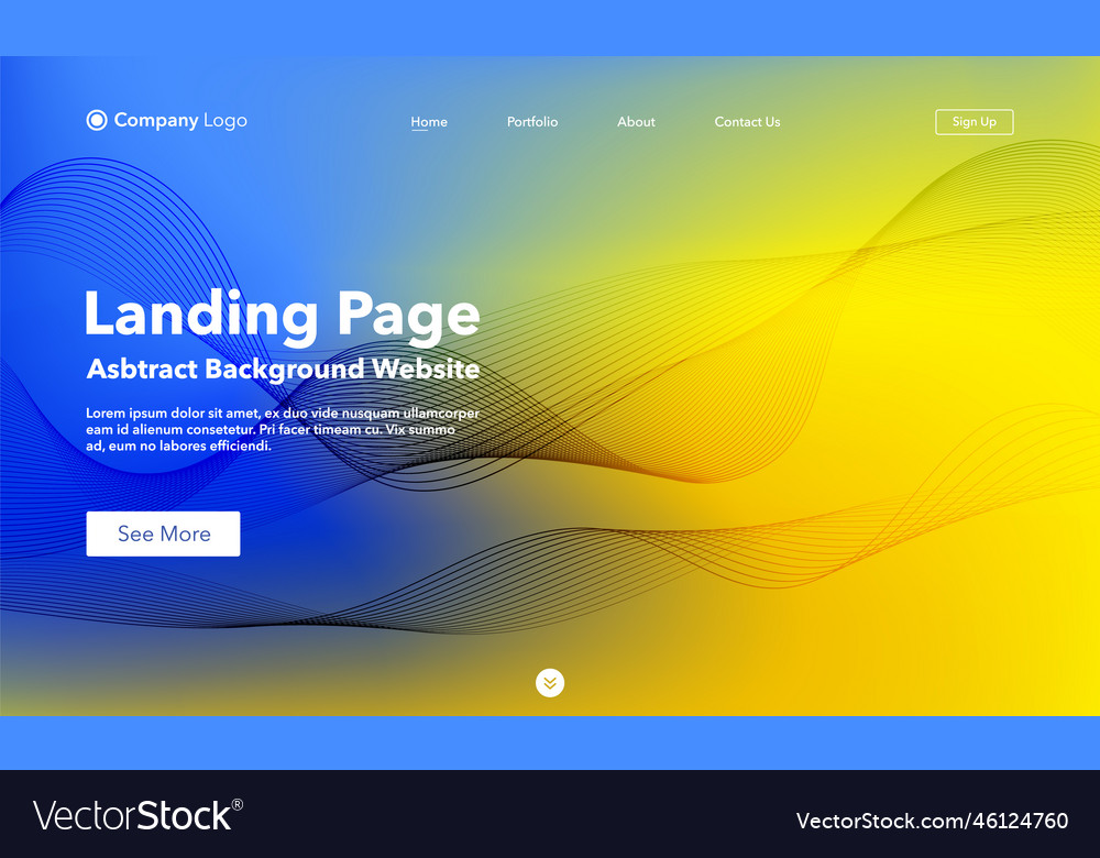 Abstract Wave Background - Website Template