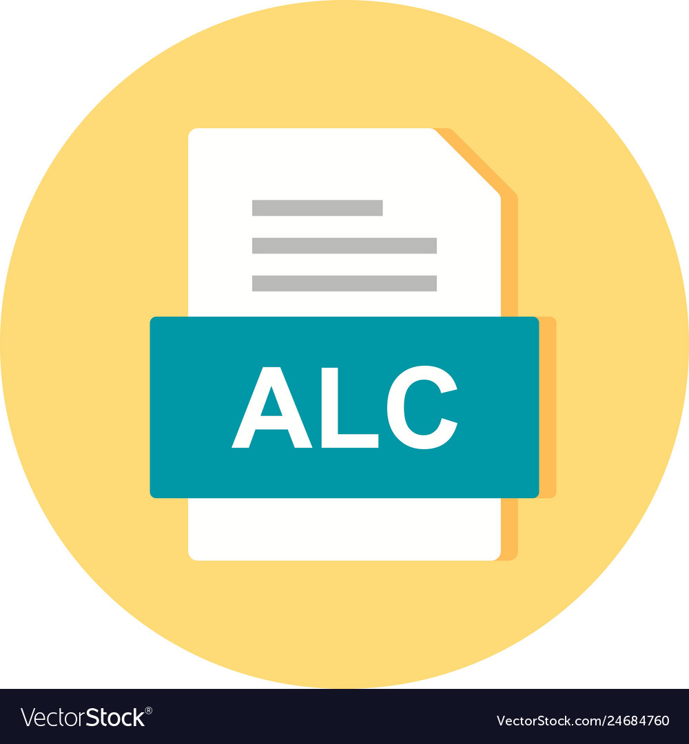 Alc file document icon