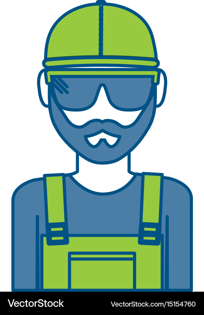 Construction worker icon Royalty Free Vector Image