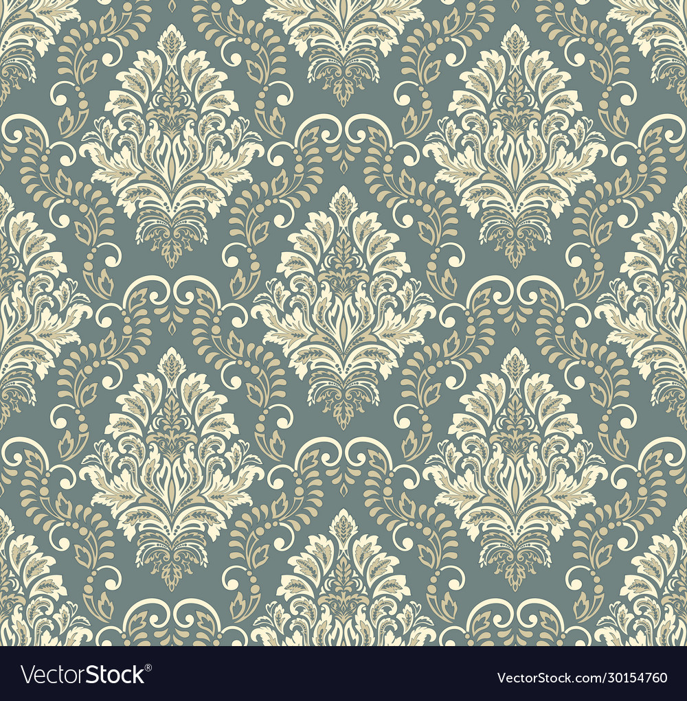 Damask seamless emboss pattern background Vector Image