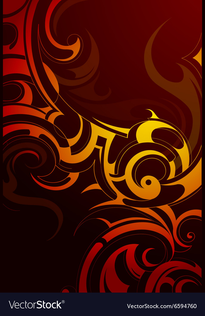 Fire flame ornament Royalty Free Vector Image - VectorStock