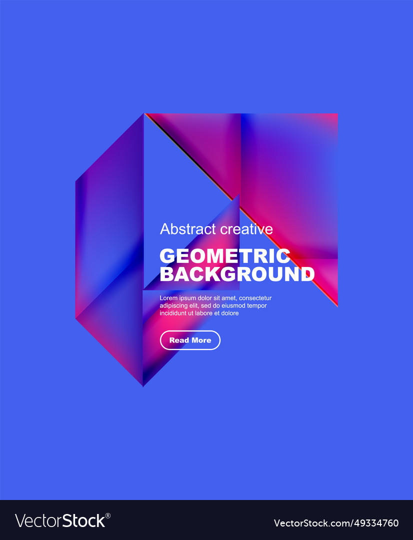 Gradient triangles abstract background vector image Gradient triangles abstract background