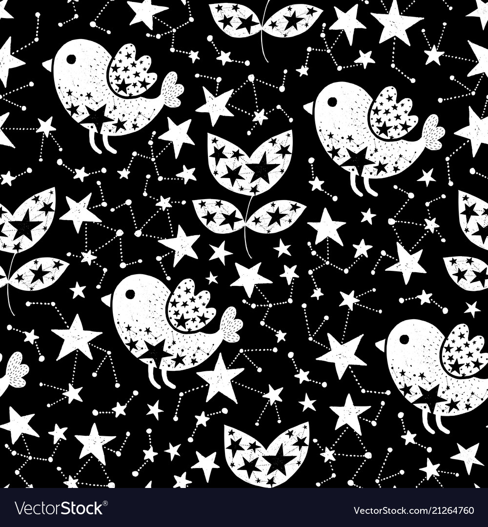 Pattern with stars vector image Pattern with stars