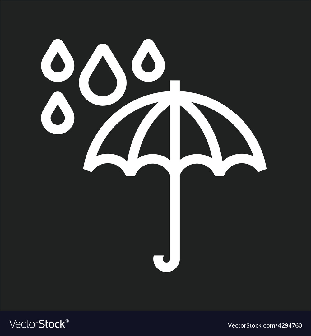 Umbrella with rain