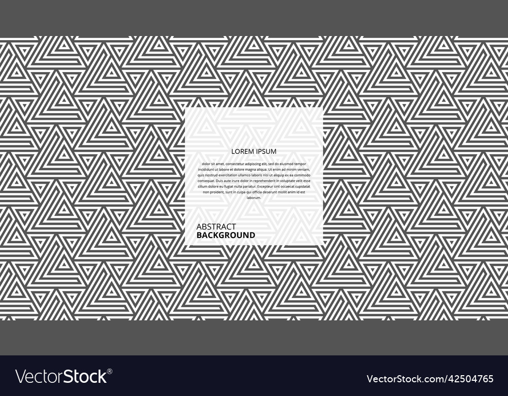 Abstract geometric triangle lines pattern