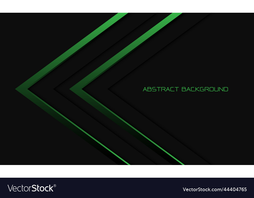 Abstract twin green arrow direction geometric