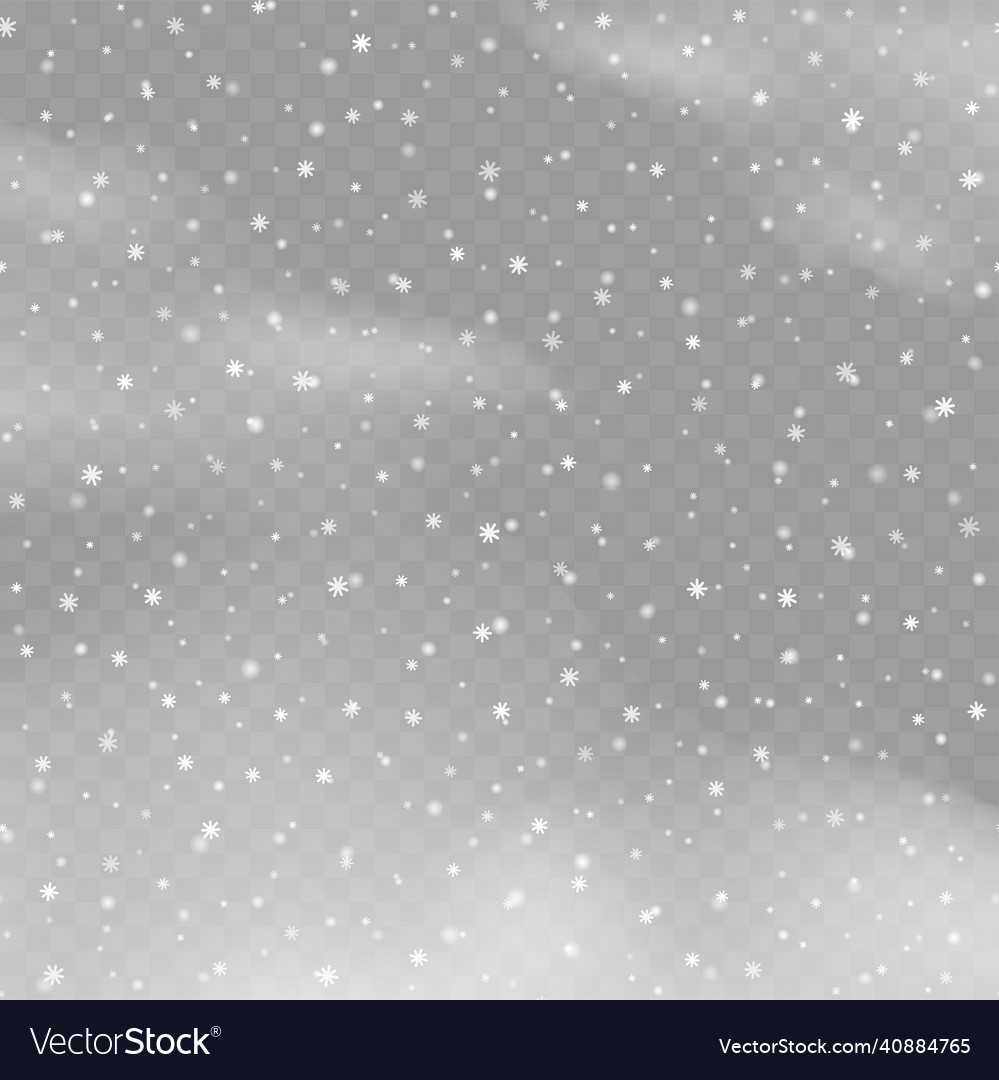 Christmas background with falling snowflakes