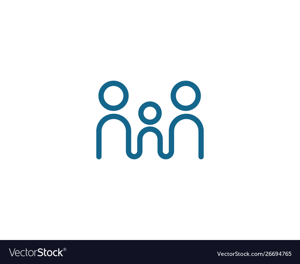 Logo der gemeinschaftlichen Pflege vector image Logo der gemeinschaftlichen Pflege